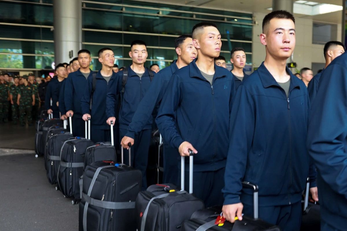 Chinese troops arrive in Vietnam for national military parade
